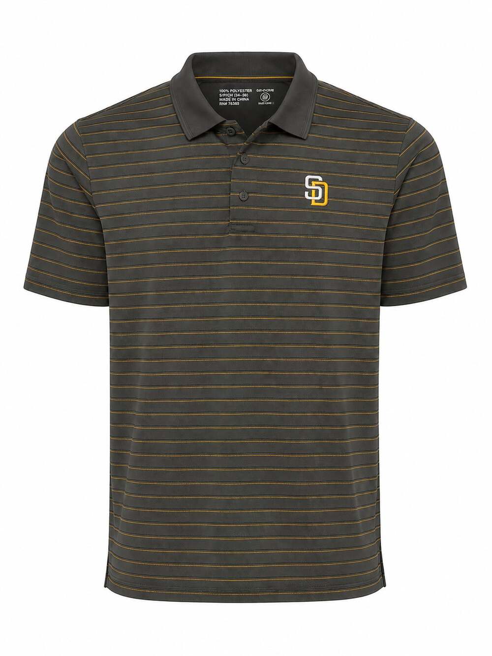 San Diego Padres MLB Genuine Merchandise Striped  Golf Polo Mens L